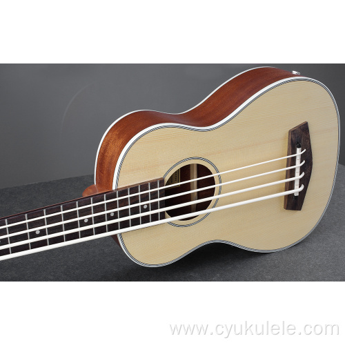 Ubes white thick line ukulele